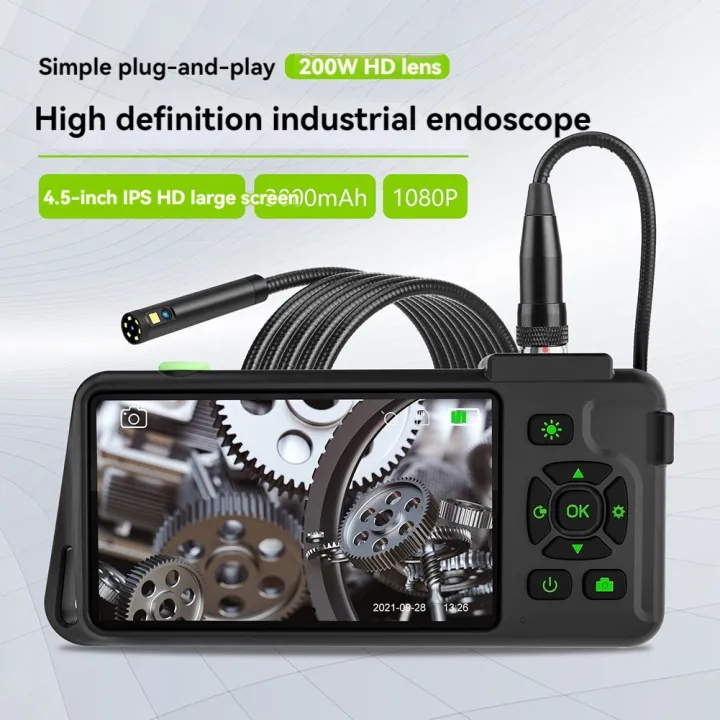 4.5%20Inch%20Inspection%20Camera%20with%20Light%201080P%20HD%20Borescope%20Camera%20IP67%20Waterproof%20Snake%20Sewer%20Camera%207.9mm%20Triple%20Lens%2015m%20-%20Image%207
