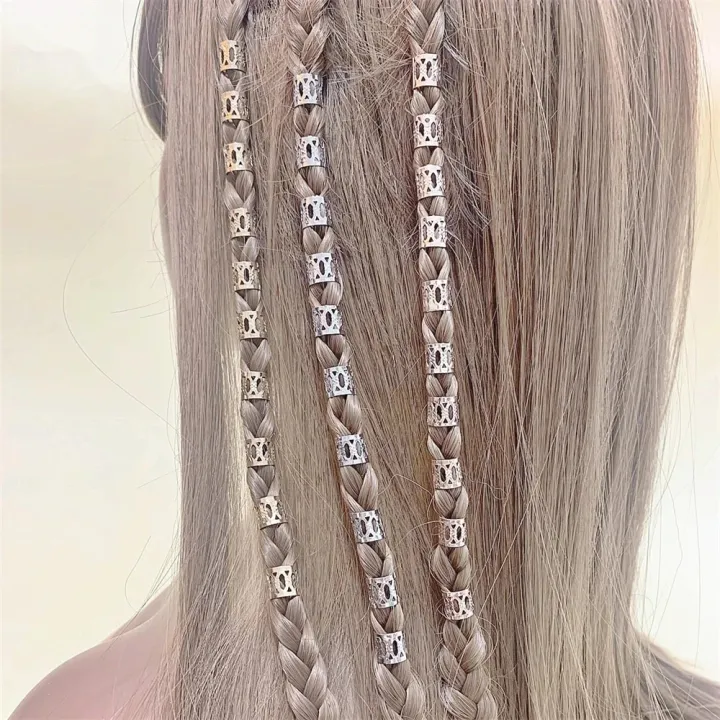 60pcs%20Hiphop%20Dreadlocks%20Hair%20Rings%20Beads%20Clips%20African%20Braid%20Spiral%20Hairpin%20Beads%20for%20Women%20Girls%20Braids%20Accessories%20Rose%20Golden%20-%20Image%203