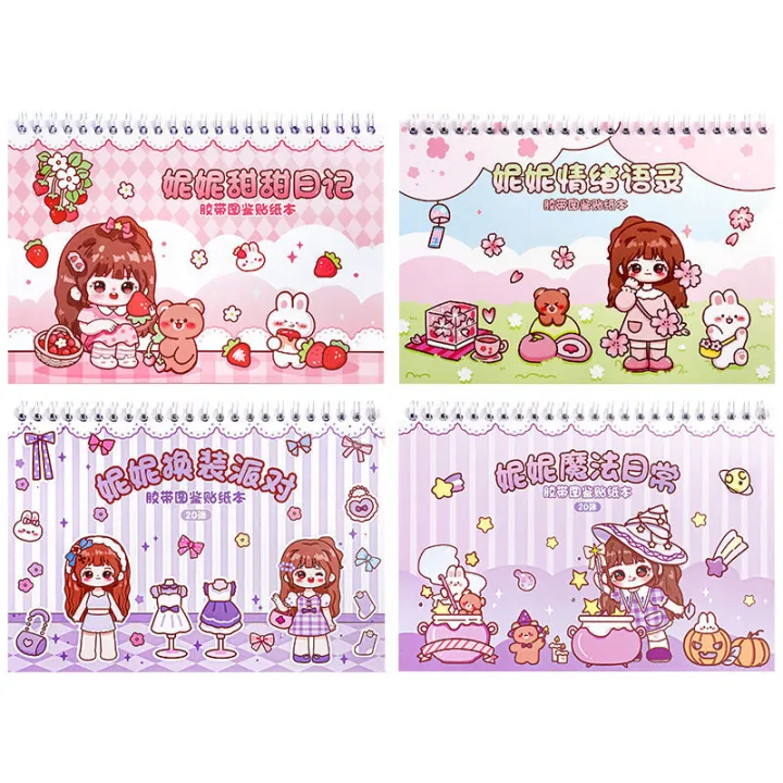 Super%20Sweet%20Nini%20Illustrated%20Sticker%20Book%20Cute%20Little%20Girl%20DIY%20Decorative%20Character%20Materials%20Handheld%20Account%20Stickers%20and%20Papers%20-%20Image%205