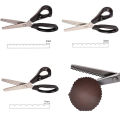 Sewing Scissors Stainless Steel Pinking Shears Comfort Grip Handled Professional Crafts Dressmaking Zig Zag Cut Scissors. 