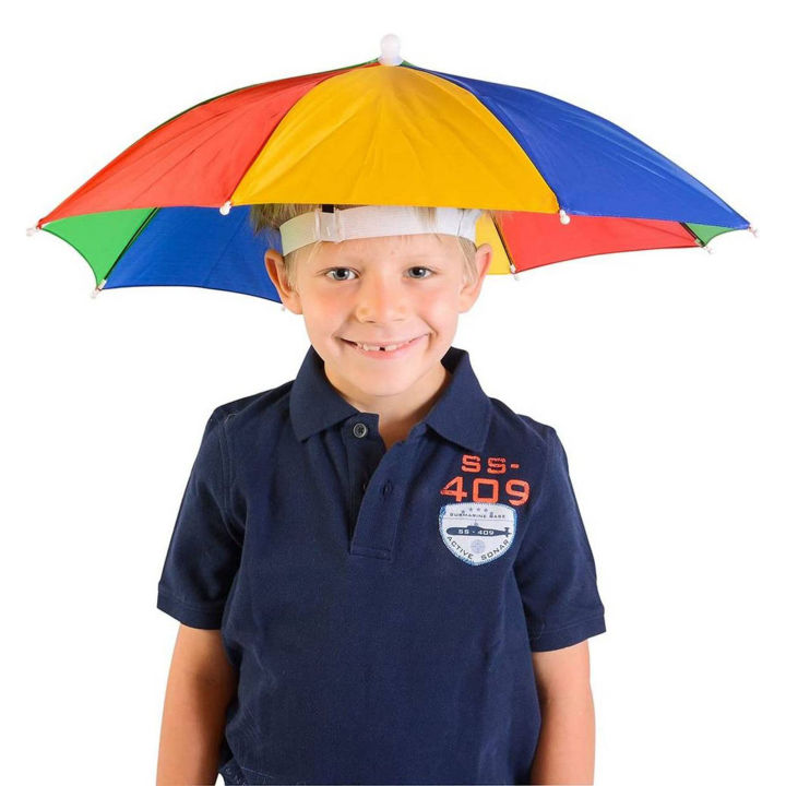 Clear head umbrella hat on sale