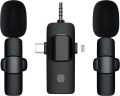 The new one-in-two wireless lavalier microphone K15 three-in-one K9 live radio noise reduction microphone is universal for mobile phones.