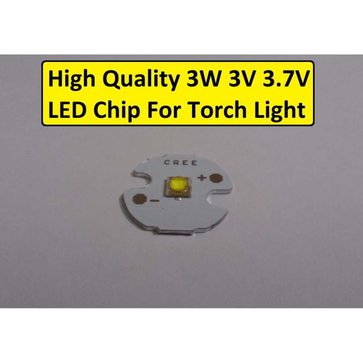 WHITE 3Watt LED Chip 3.1v 3.7v 3W With Metal Plate Heatsink Heat Sink Aluminum Base 16mm DIY For Torch Light LED Light Bulbs