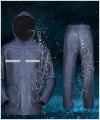 Raincoat 100% Waterproof -Dark blue free size.