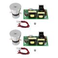2X 100W 28Khz Ultrasonic Cleaning Transducer Cleaner High Performance +Power Driver Board 220Vac Ultrasonic Cleaner.