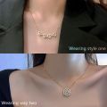 Fashion Heart Shaped Clover Magnetic Pendant Necklace Exquisite Love Clover Necklace for Women Charm Friendship Jewelry Gift.