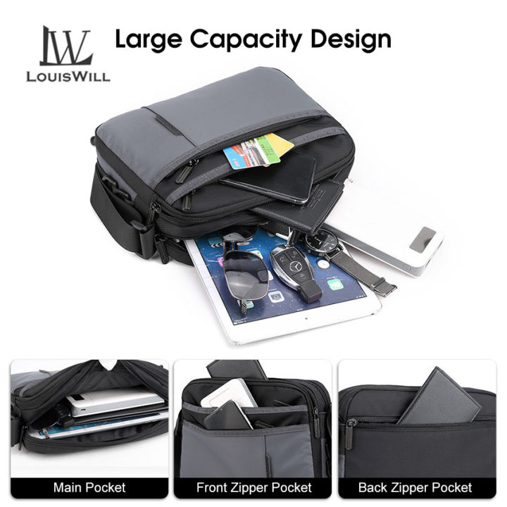 LouisWill%20Men%20Bag%20Fashion%20Single-shoulder%20Bag%20Multi-pocket%20Men's%20Messenger%20Bag%20Casual%20Handbag%20Men's%20Bag%20Backpack%20Portable%20Crossbody%20Bag%20Small%20Bag%20Business%20Briefcase%20-%20Image%207