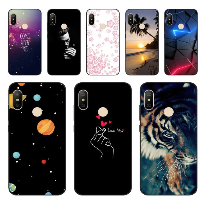 Silicone Case For Xiaomi MI A2 Lite Case Cartoon Soft TPU Back Cover Phone Case For Xiomi Xiaomi MI A2 MiA2 Lite Bumper Coque