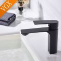 VGX Bathroom Faucets Matte Black Basin Mixer Sink Crane Faucet Gourmet Hot Cold Water Tap Washbasin Brass Single Hole Tapware. 