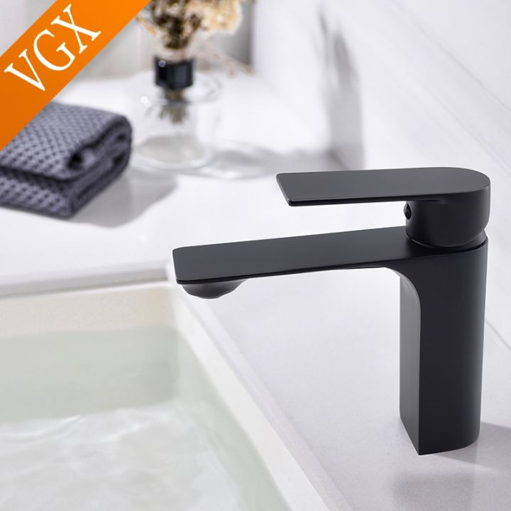 VGX%20Bathroom%20Faucets%20Matte%20Black%20Basin%20Mixer%20Sink%20Crane%20Faucet%20Gourmet%20Hot%20Cold%20Water%20Tap%20Washbasin%20Brass%20Single%20Hole%20Tapware%20-%20Image%206