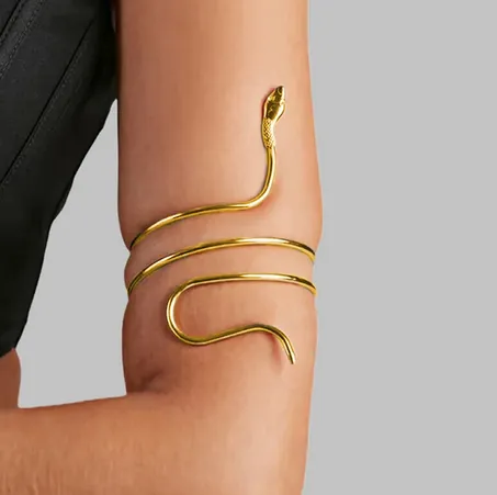 Exaggerated%20Snake%20Shaped%20Bracelet%20Women's%20Fashion%20Twisted%20Wrap%20Alloy%20Animal%20Arm%20Ring%20Body%20Jewelry%20Accessory%20-%20Image%202