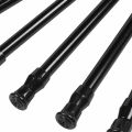 BRADOO 10 Pack Cupboard Bars Tensions Rod Spring Curtain Rod for DIY Projects, Extendable Width, 11.81 to 20 Inches (Black). 