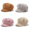Ladies Womens Girls Corduroy Baker Boy Peaked Cap Winter Newsboy Hat. 