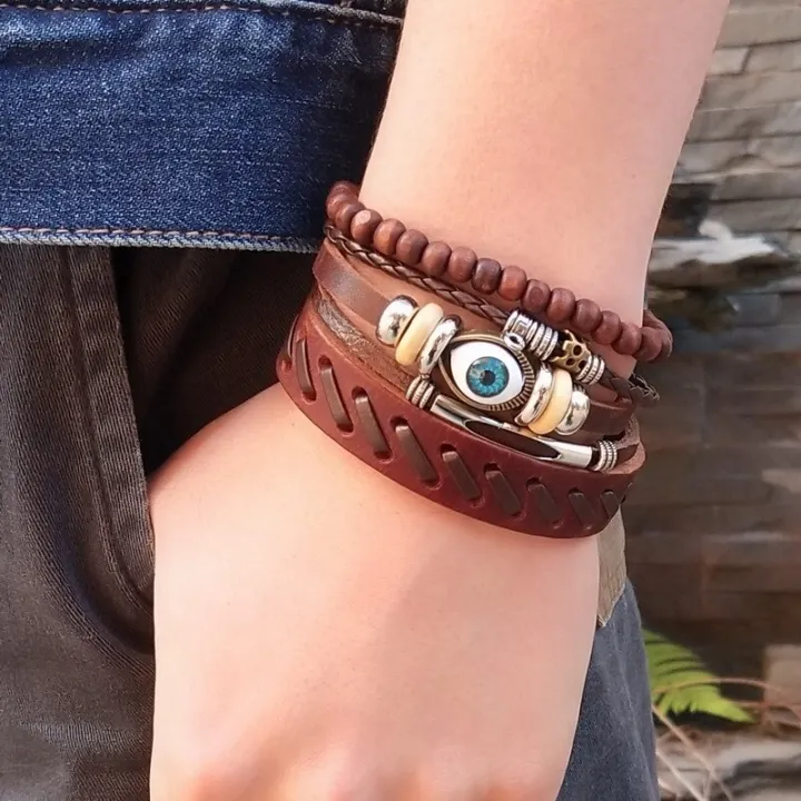 1Set%203/4Pcs%20Mix%20Leather%20Bracelet%20Men%20Multi-layer%20Bracelet%20Ladies%20Punk%20Casual%20Mens%20Bracelets%20Jewelry%20Accessories%20Classic%20Pulseira%20-%20Image%208