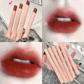 Student'S Pseudo Plain Face Temperament Lipstick Gege Bear Velvet Soft Mist Tube Lipstick Pen 6-Color Long Tube Long-Lasting Matte Lip Gloss. 