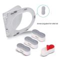 4Pcs Antislip Toilet Cover Buffering Protective Tools Self-adhesive Seat Cushioning Pads Protect Toilet Seat Bathroom Supplies. 