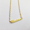 Personalized Jewelry Customized Letter Name Necklace For Women Men Stainless Steel Fashion Bracelet Necklace Lip Chain Present. 