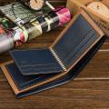 Baellerry Pu Leather Zipper Card Photo Holder Short Style Men Wallet Men Purse.