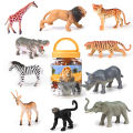 GC 10pcs Wild Animals Figures Toys Realistic Wild Zoo Animals Figurines Model Ornaments For Children Gifts. 