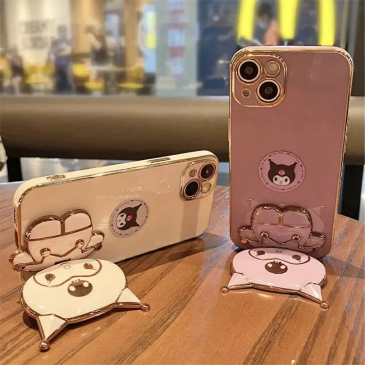 Kuromi%20My%20Melody%20Mirror%20Holder%20Case%20For%20Samsung%20Galaxy%20S23%20Ultra%20S22%20S21%20S20%20FE%20S10%20Note%2020%2010%20Plus%20A24%20A34%20A54%20Plating%20Cover%20-%20Image%206