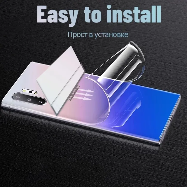 Samsung%20Galaxy%20Note%2010%20Plus%20_%20Hydrogel%20Soft%20Clear%20Back%20Protector%20Poly%20%20(Not%20Glass)%20-%20Image%207