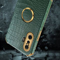 xprmy for Xiaomi Redmi K40 Gaming Phone Case Crocodile Leather Texture Electroplated Frame Camera Protection Soft TPU Shockproof Full Protection Back Cover.