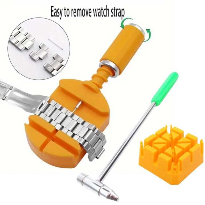 Uxcell Watch Band Link Pin Remover Tool Set (Full set) Hammer