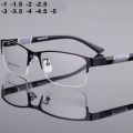 -1 -1.5 -2 -2.5 -3 -3.5 -4 -4.5 Myopia Glasses Men Retro Metal Frame Square Students Myopia Glasses Frame For Women 2020.