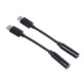 1Pcs USB Type C 3.1 Male to Mini USB 2.0 5 Pin Female Data Adapter with 2Pcs USB C to 3.5mm Headphone Jack Adapter. 