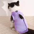 Cat Recovery Suit Outfits Prevent Licking Pets Clothes for After Spay Kitten S. 