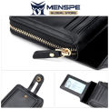 MENSPE Short Wallet Folding Leather Purse Men Wallet Soft PU Wallet Man Paragraphs Short Wallet Multi-Card Position ID Credit Cards Holders Coin Bag Business Wallets. 