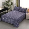 Washed Cotton Bed Sheet Single Piece Double Linen Skin-Friendly Brushed Twill Thickened Single Student Dormitory Multi-Specification Quilt Sheet.