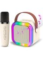 K12 Speaker Bluetooth Audio with One Microphone Small Home KTV Karaoke Microphone.