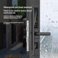 Tuya Smart Door Lock Fingerprint Biometric Waterproof Digital Electronic Lock Electronic Sliding Door Lock A. 
