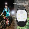 LED Clip Flashlight 4 Lighting Modes USB Rechargeable Clip On Light Safety Warning Running Lights for Night Walking Fishing. 