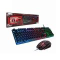 K-13 Keyboard Mouse Combo Rainbow Backlit Multimedia Ergonomic Usb Gaming Keyboard + Wired 2400DPI 4 Buttons Optical LED Usb Gaming Mouse Sets. 