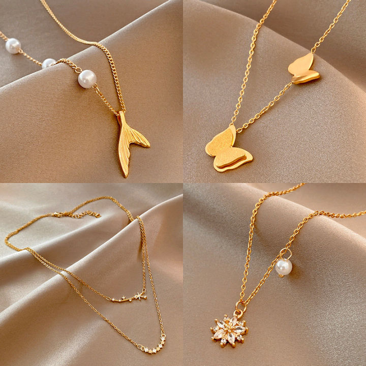 Luxury%20Non%20Tarnish%2018K%20Gold%20Plated%20Crescent%20Fishtail%20Heart%20Pendant%20Women%20316L%20Stainless%20Steel%20Necklace%20Jewelry%20-%20Image%206