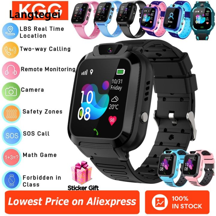 4G 2G Internet Kids Smart Watch SOS Call LBS Location Child SmartWatch ...