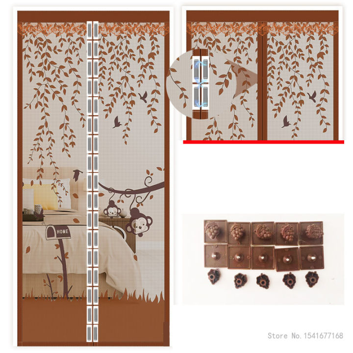 Anti-Mosquito%20Screen%20Door%20Curtain,%20Pattern%20Household%20Bedroom,%20Self-Adhesive%20Partition,%20Magnetic%20Soft%20Screen%20-%20Image%202