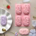 Soap Mold 4 DIY Decoration Silicone 3D Mooncake Mold.