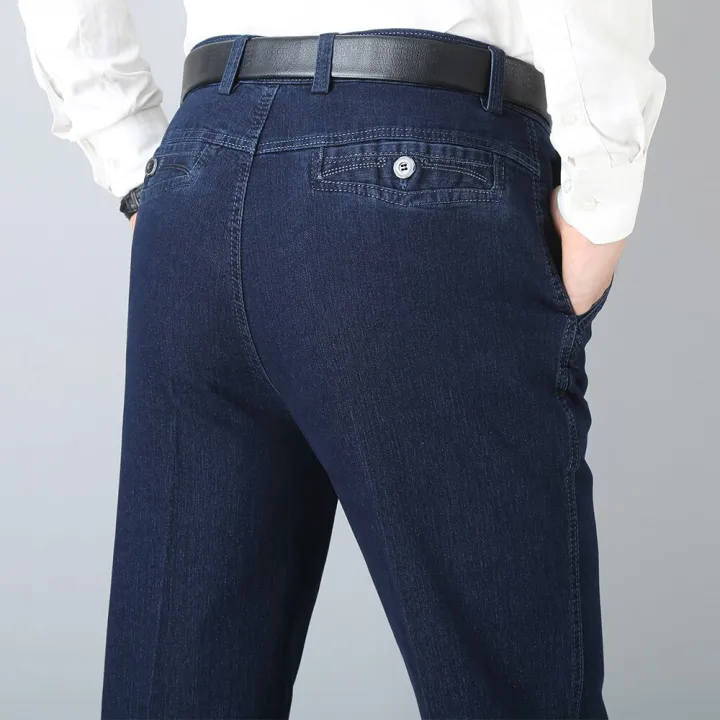 Peking%20Story%20Jeans%20Man%20Middle-aged%20Denim%20Jeans%20Casual%20Middle%20Waist%20Loose%20Long%20Pants%20Male%20Straight%20Jeans%20Classical%20Big%20Size%2040%2041%20-%20Image%204