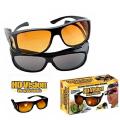 2in1 HD Vision WrapArounds Day & Night Vision Sun Glass for Car Bike.