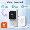 Tuya APP Free Cloud Storage WiFi Doorbell Low Consumption,B. 