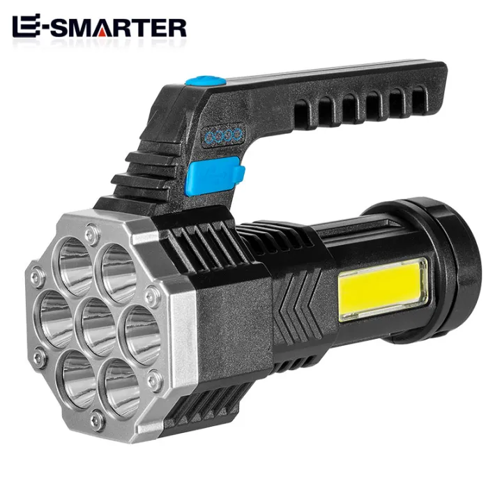 High%20Power%20LED%20Flashlights%20Camping%20Torch%20With%207%20Lamp%20Beads%20And%20COB%20Side%20Light%20Rechargeable%20Outdoor%20Hiking%20Portable%20Hand%20Lantern%20-%20Image%202