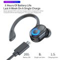 【FUPANG】Ear Ear Hook Bluetooth 5.2 Earphone Noise Cancelling Stereo Sports Long Standby Business Headset for Running Cycling Driving Meeting. 
