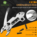 MAYTTO Pliers Multitool 8 In 1 Tools Set Multi-function Pliers Portable Pliers Folding Pliers Knife Wire Cutter for Outdoor Adventure Hunting Camping Hiking Stainless Steel Pliers with Safety Lock. 