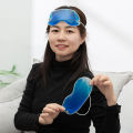 1 Pcs Relaxing Gel Large Eye Mask (Blue) with Strap-on Sleeping Cooling Eye Mask Goggles Dark Circle Remover Eye Protection Care Tools. 
