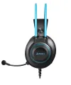 A4TECH Fstyler FH200i Stereo Surround Sound Head Phone - Over-Ear Headphone - 3.5 mm- Noise Cancelling - For Mobile/ PC/ Laptop/ PS4 - Ice Blue/Grey. 