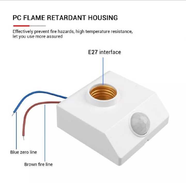 Human%20Infrared%20Motion%20PIR%20Censor%20Light%20Lamp%20Holder%20Switch,%20B22-E27%20Lamp%20Holder%20Converter%20with%20Motion%20Sensor%20Holder%20for%20Lighting%20-%20Image%202