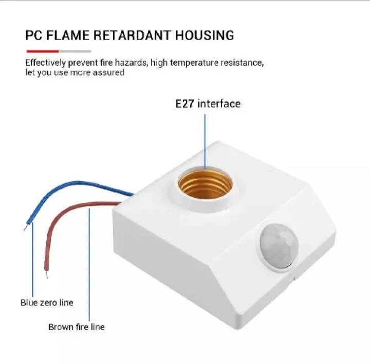 Human%20Infrared%20Motion%20PIR%20Censor%20Light%20Lamp%20Holder%20Switch,%20B22-E27%20Lamp%20Holder%20Converter%20with%20Motion%20Sensor%20Holder%20for%20Lighting%20-%20Image%202